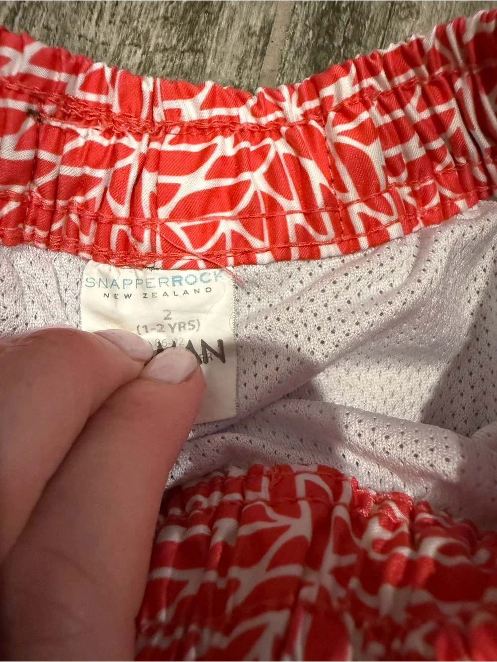 Snapper Rock Toddler Nautical Knots Red Volley Swim Board Shorts - 2T